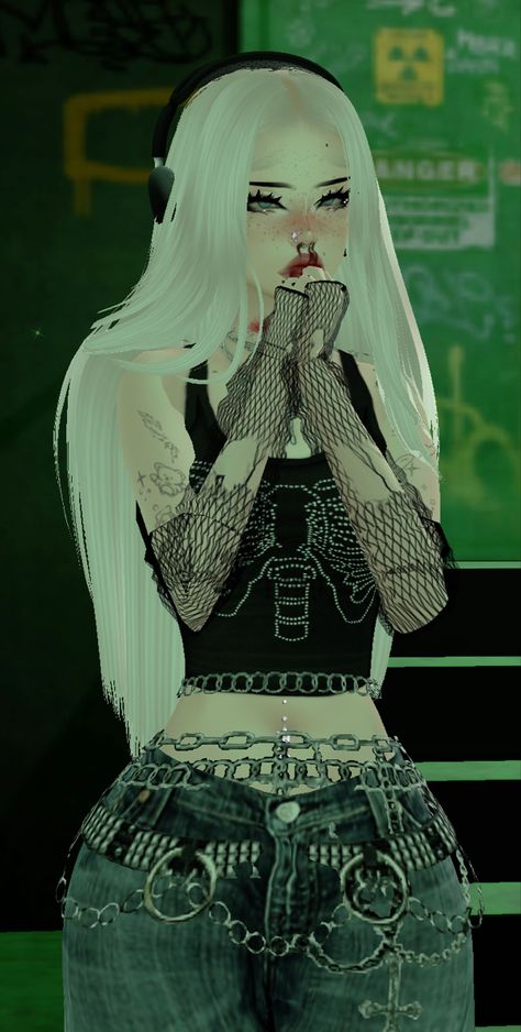 #imvu #imvugirl Egirl Aesthetic Wallpaper, Y2k Imvu, Imvu Avatar Ideas, Imvu Pfp, Imvu Characters, Imvu Avi, Imvu Aesthetic, Imvu Girl, Aesthetic Outfits Y2k