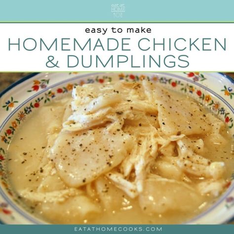 Easy Homemade Chicken And Dumplings, Homemade Chicken And Dumplings Recipe, Chicken And Dumplin Recipe, Easy Chicken Dumpling Recipes, Dumplin Recipe, Homemade Dumplings Recipe, Dumpling Recipes, Chicken Dumpling, Dinner Ideas Chicken