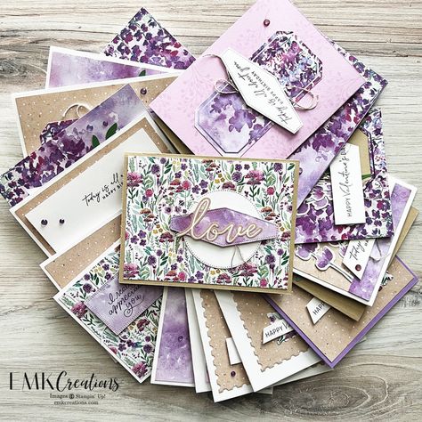 Lavender Stamp, Paper Pumpkin Alternatives, Art Deco Cards, Paper Pumpkin Stampin Up, Stampin Up Paper Pumpkin, Pumpkin Cards, Make Your Own Card, Cardmaking And Papercraft, Lovely Lavender