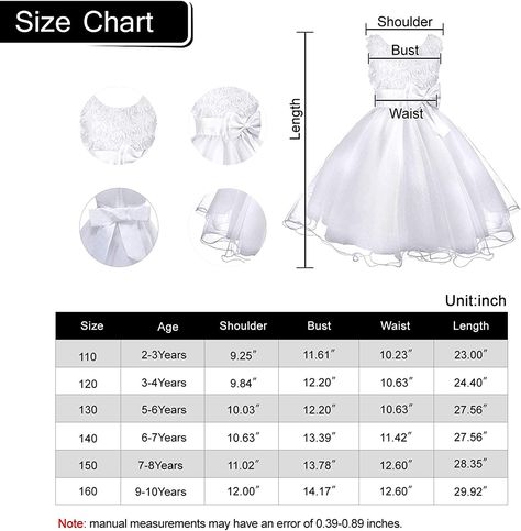 SIZE NOTE:Size Table means age ranges for girl, but they are for general guidance only. For most accurate fit, we recommend checking detailed measurement before purchase. Buy with confidence! If you have any concerns,Welcome to contact us. Boubou Styles, Baby Cut, Baby Pants Pattern, Boubou Styles For Women, Baby Size Chart, Children Dress, Trendy Sewing, Kids Gown, Dress Tutorials