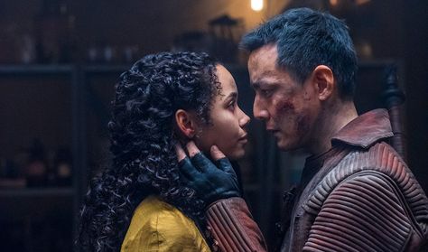 Daniel Wu and Madeleine Mantock in Into the Badlands (2015) Madeleine Mantock, Daniel Wu, Netflix Marathon, Into The Badlands, Netflix Dramas, New Charmed, Digital Comic, Story Inspiration, Sci Fi Fantasy