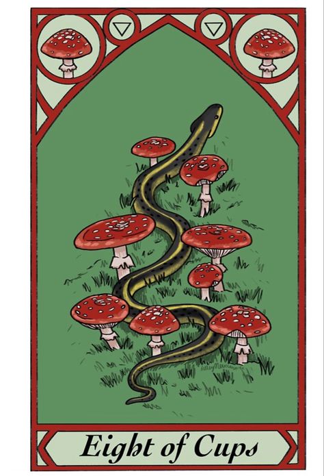 8 Of Cups Tarot, Four Of Cups Tarot, 4 Of Cups, 8 Of Cups, Four Of Cups, Eight Of Cups, Cup Tattoo, Tarot Card Tattoo, Cups Tarot