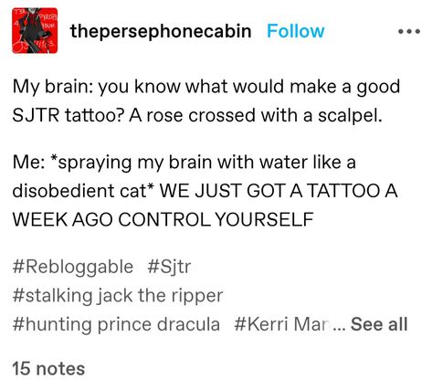 Stalking Jack The Ripper Tattoo, Jack The Ripper Tattoo, Ripper Tattoo, Stalking Jack The Ripper, Bookworm Things, Jack The Ripper, Get A Tattoo, Book Worms, Bullet Journal