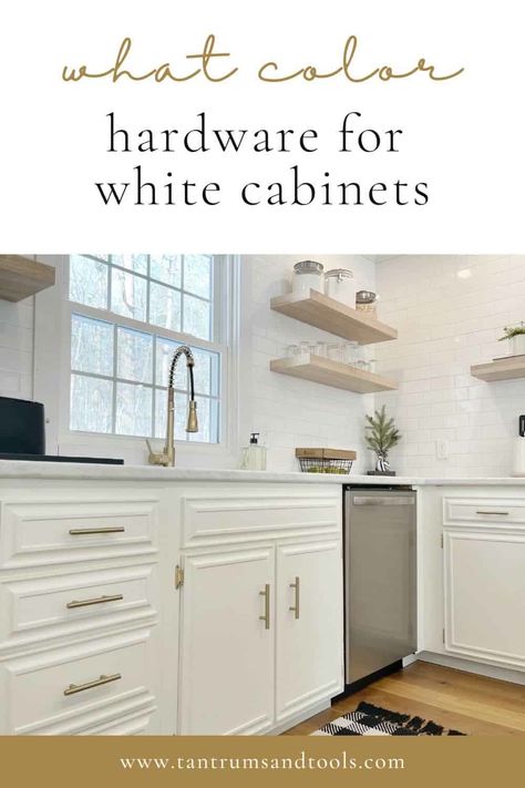 Hardware For White Kitchen Cabinets, White Kitchen Hardware, Chrome Kitchen Hardware, Hardware For White Cabinets, Kitchen Hardware White Cabinets, Cabinets 2023, White Kitchen Cabinet Hardware, Cabinet Hardware Trends, Cabinet Hardware Colors