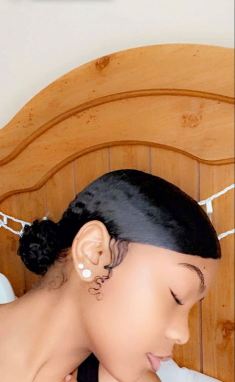 Side Part Slick Back Bun, Slick Back Bun Natural, Side Part Slick Back, Slick Back Bun Natural Hair, Bun Natural Hair, Down Bun, Slick Bun, Slick Back Bun, Natural Hair Care Tips