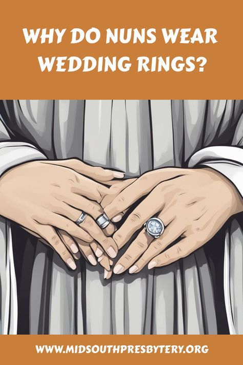 So, why do nuns wear wedding rings? Is it a symbol of dedication to their faith or something more meaningful? Uncover the truth behind this mystery and discover Traditional Wedding Rings, Faith Quotes Christian, How To Wear Rings, Traditional Marriage, Anglican Church, Historical Background, Black Wedding Band, Religious Ceremony, Simpler Lifestyle