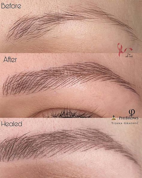 Microblading Eyebrows Before And After, Patchy Eyebrows, Eyeliner Stencils, Microblading Healing Process, Eyebrow Before And After, Dynamic Tattoo, Cosmetic Tattooing, Eyeliner Stencil, Brow Stylist