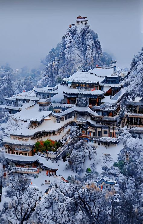 Snow In China, Laojun Mountain, Mountain Snow, Chongqing, Tianjin, Snow Mountain, Snow Scenes, Beautiful Photos Of Nature, Winter Wonder