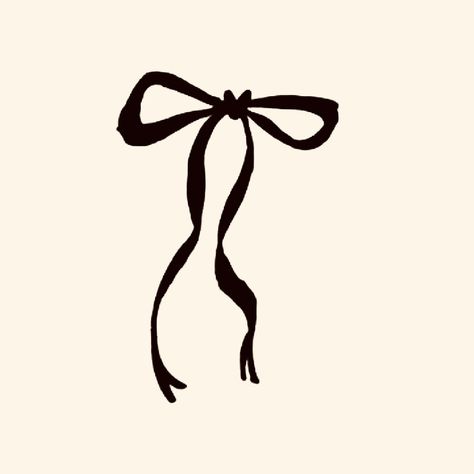 Black Bows Aesthetic, Bow Graphic Design, Bow Drawing Aesthetic, Black Bow Png, Bow Doodle, Bow Outline, Ribbon Drawing, Bow Border, Bow Illustration