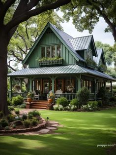 Elevate Your Home Style: Transformative Green Farmhouse Exterior Ideas Explore charming green farmhouse exterior ideas to transform your home. Discover stylish designs and practical tips for a captivating outdoor look. Dark Green Farmhouse Exterior, Light Green Exterior House Colors, Green Farm House, Green Farmhouse Exterior, Farmhouse Exterior Ideas, Green Exterior House Colors, Green House Exterior, Green Farmhouse, Green Cabin