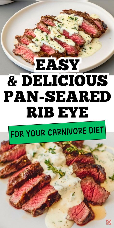 Satisfy your steak cravings with this pan-seared rib eye recipe for the carnivore diet! Perfectly cooked with a crisp, golden crust and tender interior, it’s the ultimate protein-packed meal. Quick, easy, and delicious—save this pin for your next carnivore feast! Carnivore Diet Seafood Recipes, Not Losing Weight On Carnivore Diet, Carnivore Pork Tenderloin Recipes, Carnivore Cube Steak Recipes, Supplements For Carnivore Diet, Carnivore Diet Steak Recipes, Carnivore Diet Recipes Steak, Carnivore Steak Recipes, Relaxed Carnivore Diet