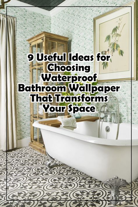 Discover how to elevate your bathroom with our expert tips on choosing waterproof bathroom wallpaper. In "9 Useful Ideas for Choosing Waterproof Bathroom Wallpaper That Transforms Your Space," explore creative designs and practical advice that ensure style meets functionality. Learn about the best materials, patterns, and colours that not only withstand moisture but also add a touch of elegance to your sanctuary. Transform your space today! Wallpaper Shower Walls, Waterproof Wallpaper Bathroom, Wallpaper For Bathroom, Waterproof Wallpaper, Wallpaper Waterproof, Useful Ideas, Waterproof Bathroom, Bathroom Wallpaper, Wall Treatments