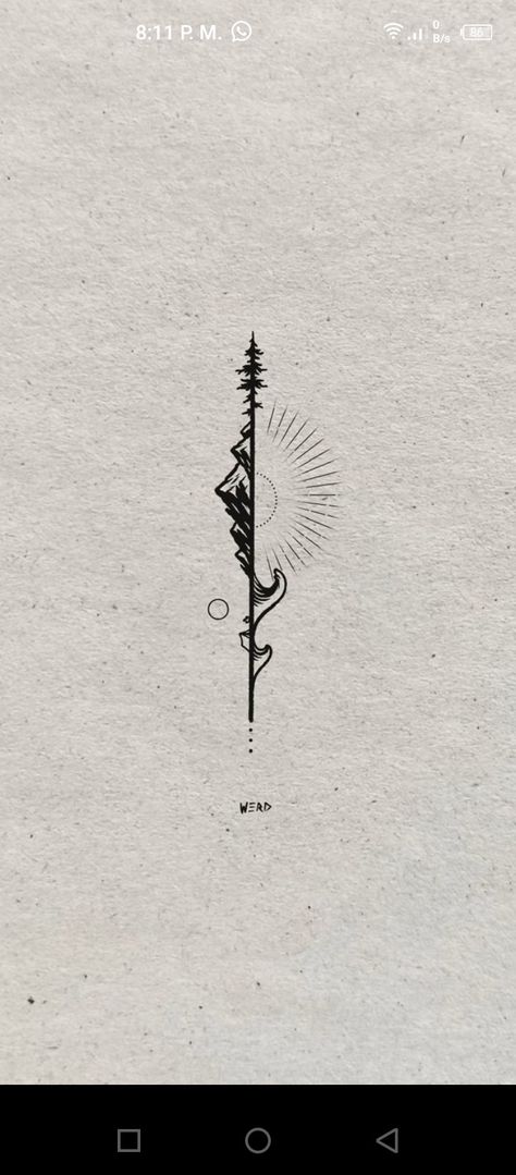 Vertical Tattoo, Oregon Tattoo, Moon Tattoos, Hiking Tattoo, Back Of Neck Tattoo, Birth Flower Tattoos, Aesthetic Tattoo, Black Ink Tattoos, Mini Drawings