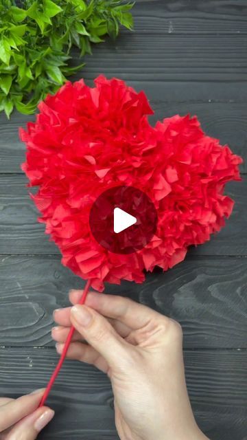 52K views · 3.1K likes | Origami Studio DIY 💥 Paper Craft Tutorials 🇺🇦🇨🇦 on Instagram: "Valentines Day Gift DIY ❤️  #valentineday #gift #giftideas #crafts #tutorial #crepepaper #diy #heart #подаруноксвоїмируками" 3d Paper Hearts Diy, Deco Saint Valentin Decoration, Valentines Day Gift Diy, 3d Paper Hearts, Diy St Valentin, Valentine Origami, Valentines Origami, Valentine Paper Crafts, Diy Heart