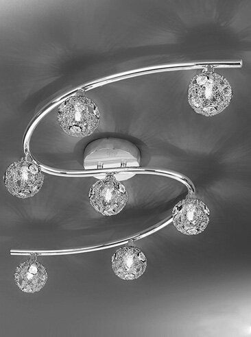 Ceiling Lights Modern, Globe Ceiling Light, Circular Ceiling, Modern Lights, Crystal Ceiling Light, Bulkhead Lights, Semi Flush Lighting, Semi Flush Ceiling Lights, Halogen Lamp