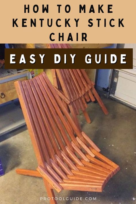 Kentucky Stick Chair, Lounge Chair Diy, Outdoor Chairs Diy, Stick Chair, Comfortable Outdoor Chairs, Wood Chair Diy, Chair Woodworking Plans, Diy Bench Outdoor, Bedroom Furniture Makeover