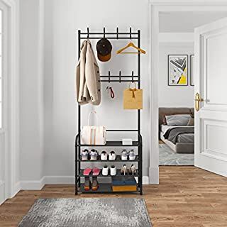 Shoe Rack Furniture, Coat And Shoe Rack, Shelf Hanger, Metal Shoe Rack, Entryway Coat Rack, Metal Storage Racks, Shoe Storage Rack, Standing Coat Rack, Hanger Storage