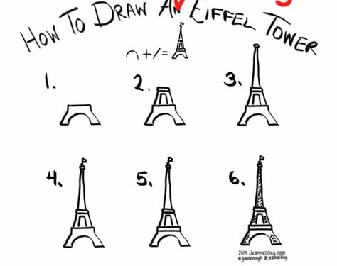 How To Draw Paris, Eiffel Tower Doodle, Paris Eiffel Tower Drawing, Paris Doodles, French Drawings, Eiffel Tower Drawing, Tower Drawing, Paris Drawing, Eiffel Tower Painting