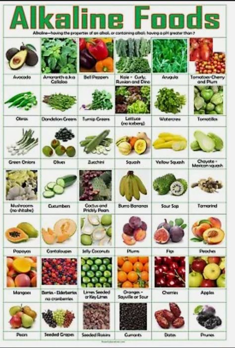 Alkaline Foods Chart, Mexican Squash, Alkaline Diet Benefits, Cranberry Pear, Cherry Apple, Zucchini Squash, Healthy Advice, Food Charts, Alkaline Diet