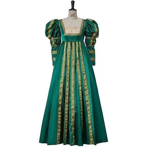 Lucrezia Borgia Dress Women's Renaissance Costume Green Ball Gown Halloween Costume Dress Small Lucrezia Borgia Dress, The Borgias Lucrezia, Borgia Dress, Borgias Lucrezia, Dress Italian, Lucrezia Borgia, The Borgias, Sheer Wedding Dress, Italian Dress