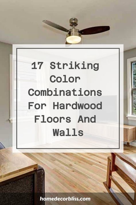 Explore these 17 striking color combinations that beautifully complement hardwood floors and walls. Whether you prefer a classic or modern aesthetic, these pairings will inspire your next home design project. Elevate your space with the perfect harmony of colors for a timeless and sophisticated look. Dive into our curated collection and discover the perfect combination to enhance the natural beauty of your hardwood surfaces. Let these stunning ideas guide you in creating a warm, inviting atmosph Tan Hardwood Floors, Colors That Compliment Wood, Light Floor And Wall Color Combinations, Blonde Hardwood Floors Living Rooms, Painted Hardwood Floors Kitchen, Modern Floor Colors, Kitchen Ideas Paint Colors Walls, Wood Wall With Wood Floors, Natural Oak Floors Paint Colors