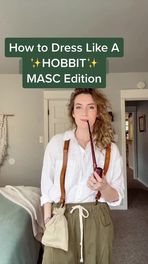 Hobbit Capsule Wardrobe, Women Hobbit Costume, Dress Like A Hobbit, Hobbit Costume Diy, Female Hobbit Costume, Hobbit Outfit Female, Hobbit Aesthetic Clothes, Hobbit Inspired Outfits, Hobbit Outfit