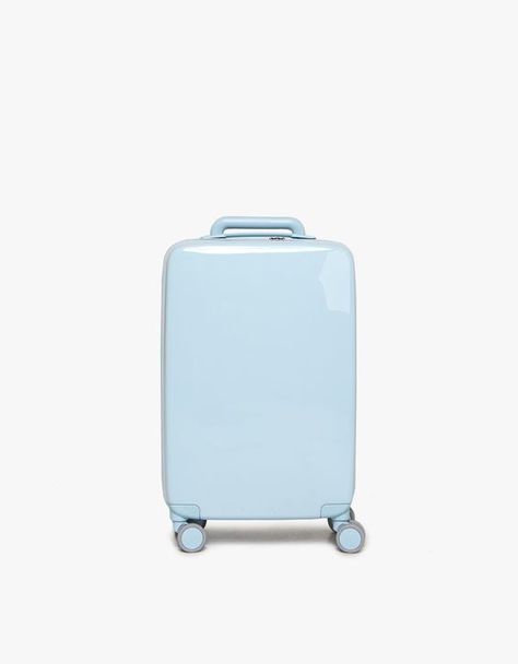 Suitcase Aesthetic, Blue Suitcase, Blue Neighbourhood, Cute Suitcases, Cute Luggage, Stylish Luggage, Everything Is Blue, Airport Travel, Power Colors