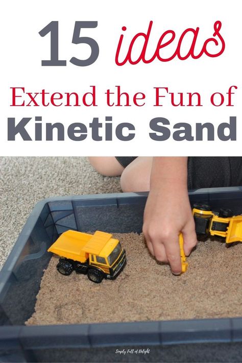 Kinetic Sand Play Area, Kinetic Sand Activities, Sand Tray Ideas Eyfs, Kinetic Sand Box, Kinetic Sand Table, Sand Activities, Diy Kinetic Sand, Magnetic Sand, Toddler Sensory Bins