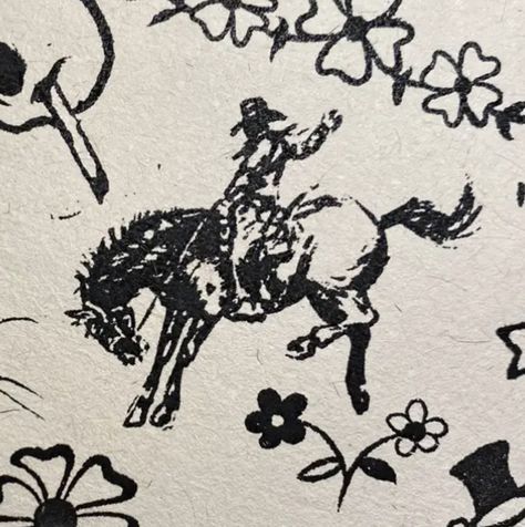 Cowboy Tattoo Design, Bronco Tattoo, Bronc Tattoo, Cowboy Tattoo, Sunshine Tattoo, Cowboy Tattoos, Traditional Tattoo Designs, Western Tattoos, Handpoke Tattoo