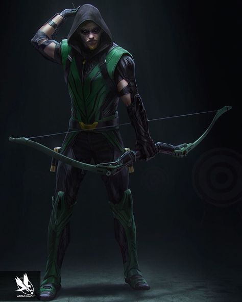 2,160 curtidas, 2 comentários - Welcome Everyone! (@dc.marvel_post) no Instagram: “Green Arrow By: @atomhawk_official -- #DC #DCU #DCEU #DCArt #DCArtwork #DCFan #DCFans #DCUnited…” Arrow Marvel, Green Arrow Comics, Arrow Comic, Arrow Dc Comics, The Green Arrow, Arrow Black Canary, Arrow Art, Team Arrow, Arrow Tv