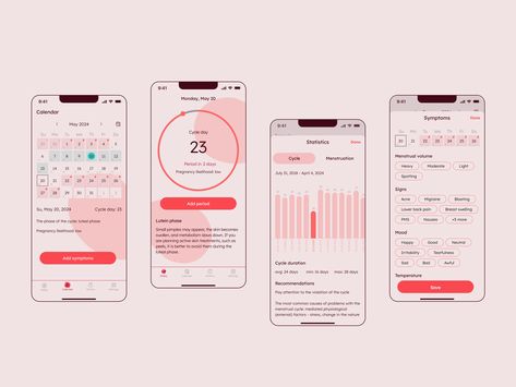 Period Tracker App, Uiux Design, Period Tracker, Migraine, App Design, Global Community, Creative Professional, Period, History