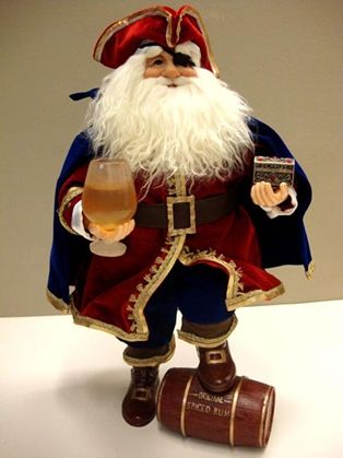 pirate-santa Pirate Santa, Pirate Christmas, Boat Parade, Pirates Cove, Nautical Christmas, Saint Nick, Tropical Christmas, Fabulous Christmas, Pirate Life