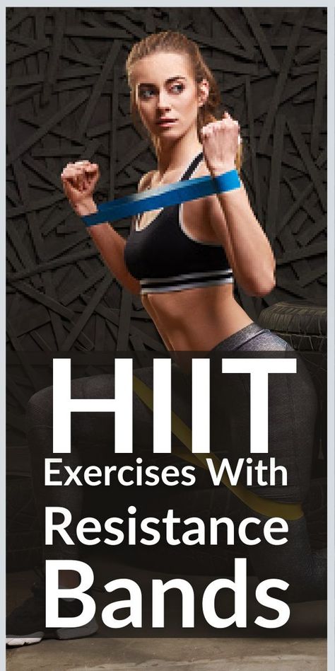 Resistance Band Workouts, Hiit Workouts With Weights, Hiit Routine, Burn Fat Build Muscle, Band Workouts, Hiit Workout At Home, Efficient Workout, Hiit Workouts, Resistance Band Workout