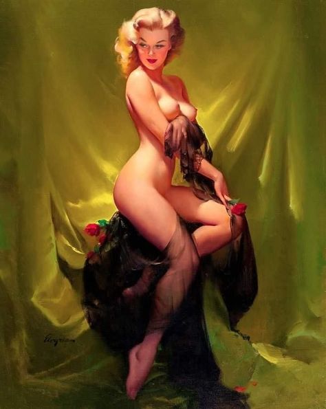 Arte Pin Up, Pin Up Illustration, Pinup Vintage, Pin Up Vintage, Girl Painting, Gil Elvgren, Pin Up Posters, Pinup Art, Beauty Posters