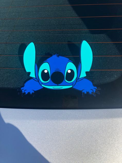 Stitch Car Decal, Stitch Merch, Disney Car Decals, Disney Car, Car Life, Stitch Clothes, Car Ideas, Kitty Wallpaper, Hello Kitty Wallpaper