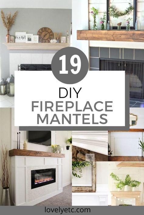 Diy Fireplace Mantels, Gas Fireplace Mantel, Fireplace Mantel Ideas, Diy Mantle, Diy Fireplace Mantle, Diy Fireplace Mantel, Fireplace Trim, Faux Fireplace Mantels, Diy Mantel