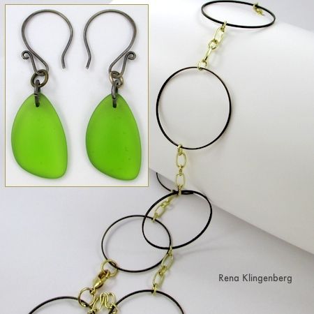 A Simple Way to progress with your jewellery business: Faux seaglass earrings and Circles necklace by Rena Klingenberg Nickel-free Round Glass Jewelry, Nickel-free Dangle Glass Earrings, Minimalist Nickel-free Sea Glass Jewelry, Rena Klingenberg, Nickel-free Sea Glass Earrings For Jewelry Making, Sea Glass Jewelry Sandyfeat Enterprises Inc., Jewellery Business, Business Video, Circle Necklace