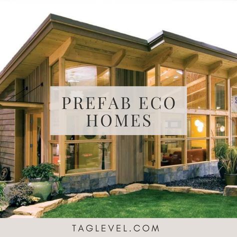 Our prefab houses are packed with eco-friendly innovations, delivering significant savings on your energy bills while also preserving natural resources. #prefabhomesunder50k #prefabhomesunder100k #prefabhomesunder20k #prefabhomesforsale #inexpensivekithomes #modernprefabhomesunder150k #bestprefabhomes #prefabecohomes #buildahouseforunder50k #containerhomesunder50k #kithomesunder$30000 #kithomeunder50k Modern Module Homes, Prefab Modern Homes, Prefab Home Addition, Small Prefab Homes Affordable, Kit Houses Prefab, Modern Prefab Homes Under 100k, Sustainable House Design Eco Friendly, Pre Fab Homes, Prefab House Plans