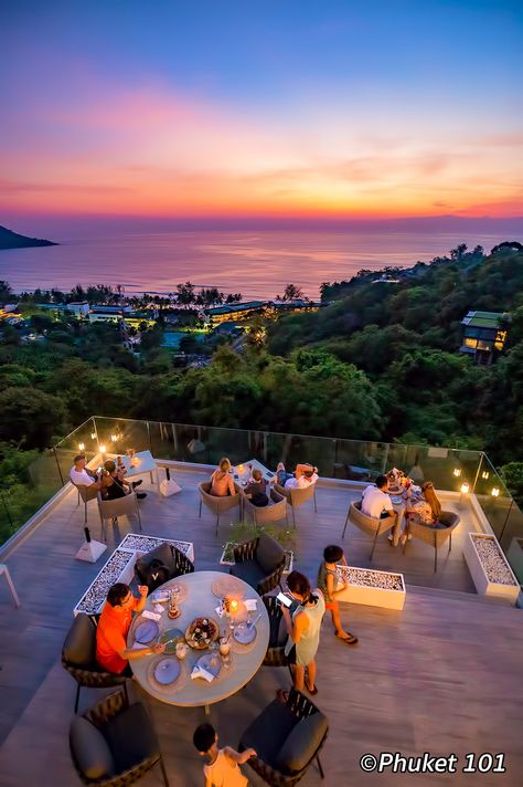 The Sundeck Phuket - A trendy lounge bar and restaurant in Kata Noi Thailand Restaurant, Sunset Restaurant, Villa Phuket, Thailand Tourist, Thailand Destinations, Beach Suite, Restaurant Exterior, Voyage Bali, Terrace Restaurant