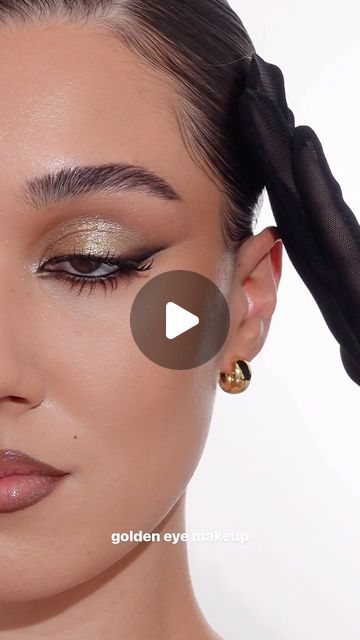 Night Out Eye Makeup, Golden Eye Makeup Tutorial, Night Out Makeup, Makeup Basics, Golden Eye Makeup, Golden Eyeshadow, Fall Eyeshadow, Fall Eye Makeup, Golden Makeup