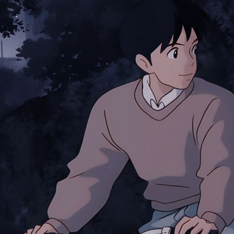 Title: Whisper of the heart Matching Icons Cute Cartoon, Study Hall, Studio Ghibli Background, Duos Icons, Cool Boy Image, Best Anime Couples, Studio Ghibli Art, Avatar Couple