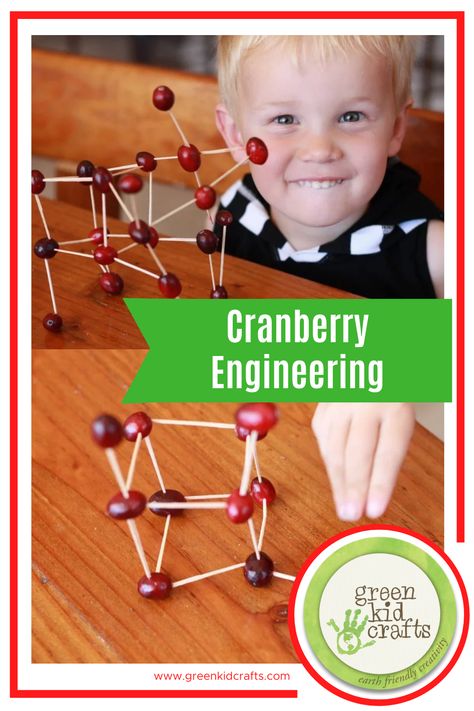 Combining festive cranberries and your kids' engineering and motor skills, this STEAM project comes just in time for the Thanksgiving holiday. Kids can experiment with strength, sturdiness and height of different structures. This fun cranberry engineering activity is the perfect distraction for kids (even your preschoolers) while you prepare for the big meal! Free Crafts For Kids, Thanksgiving Stem Activities, Fall Stem Activities, Thanksgiving Stem, Plan Board, Subscriptions For Kids, Free Crafts, Engineering Activities, Holiday Kids