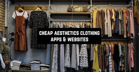 Cheap Aesthetic, Best Shopping Apps, Aesthetics Clothing, Aesthetics Clothes, Cool Aesthetics, Free Apps For Android, Clothing Apps, Apps For Android, Clothing Sites