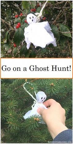 simple kids #Halloween activity -- Go on a candy ghost hunt! FILL WITH CANDY LIKE EASTER EGG HUNT #halloweentheme Kids Halloween Activity, Diy Halloween Party, Fun Halloween Party Games, Halloween Camping, Fun Halloween Games, Uhyggelig Halloween, Halloween Scavenger Hunt, Halloween Fest, Halloween Games For Kids