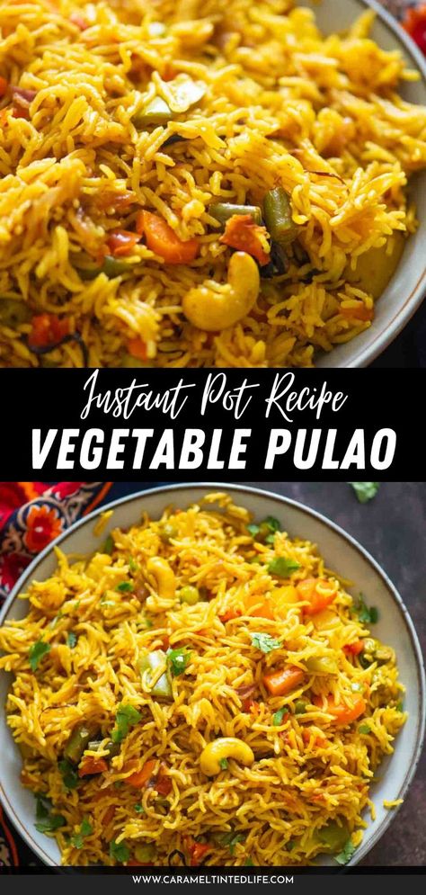 Picture of Vegetable Pulao Vegetable Biryani Recipe, Paneer Biryani, Vegetable Pulao, Vegetable Biryani, Veg Pulao, Indian Rice Recipes, Indian Rice, Pulao Recipe, Rice Dish