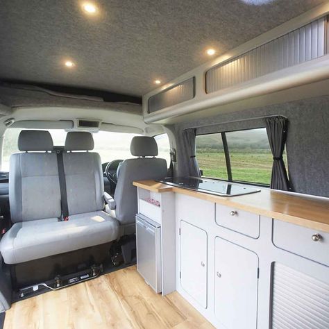 Inside Vw Camper, Vw Camper Storage Ideas, Vw Camper Interior Ideas, Vw T5 Conversion, Vw T6 Camper Conversion, Vw Crafter Conversion Layout, Vw Campervan Interior Ideas, Vw Camper Van Interior Ideas, Vw Campervan Interior T5 Camper