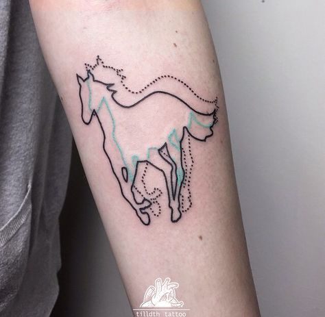 Deftones white pony tattoo White Pony Tattoo, Deftones Tattoos, Deftones Tattoo, Pony Tattoo, Deftones White Pony, Tattoo Music, Tattoo Wrist, Traditional Tattoo Design, Tattoo Portfolio