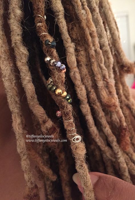 Loc jewelry tutorials on YouTube & loc jewelry @ www.tiffanyslocjewels.com Micro Loc Jewelry, Microloc Jewelry, Beaded Locs, Diy Loc Jewelry, Loc Sprinkles, Dreadlocks Diy, Loc Accessories, Crystal Ideas, Loc Beads