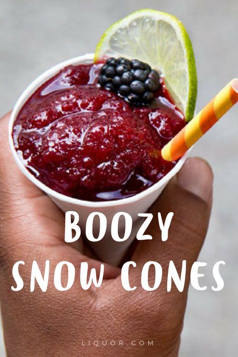 You need to try these #boozy #snow #cones this summer! They're the perfect treat to beat the heat. One is never enough. Shaved Ice Recipe, Snow Cones Recipes, Ice Recipes, Peach Bourbon, Cocktail Party Drinks, Boozy Popsicles, Snow Cone Syrup, Bourbon Smash, Sno Cones