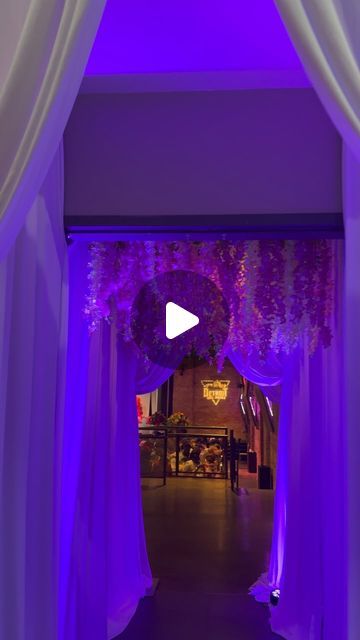 Detroit Event Planner | Wedding Designer | Consultant on Instagram: "Teamwork makes the dream work! I absolutely love working with @shawnsdrapery . Together, we aimed to create a breathtaking entryway for the guests, and we achieved just that. With Shawn’s exquisite drapery and our beautiful hanging wisteria and uplighting, the entrance was nothing short of spectacular. Ready to create unforgettable entrances for your events? Contact us today to discuss your vision! ✨🌸 #Teamwork #EventDesign #EntranceGoals #ContactUsNow" Event Entrance Design Entryway, Event Entrance Design, Hanging Wisteria, Prom Backdrops, Teamwork Makes The Dream Work, Event Entrance, Door Wraps, Entry Way Design, Wedding Designer